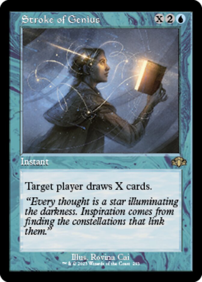Stroke of Genius (Retro) [Dominaria Remastered] | Good Games Cannington