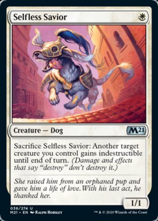 Selfless Savior [Core Set 2021] | Good Games Cannington