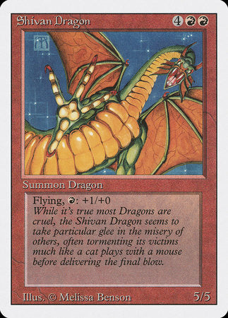 Shivan Dragon [Revised Edition] | Good Games Cannington