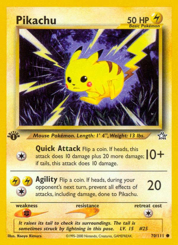 Pikachu (70/111) [Neo Genesis 1st Edition] | Good Games Cannington