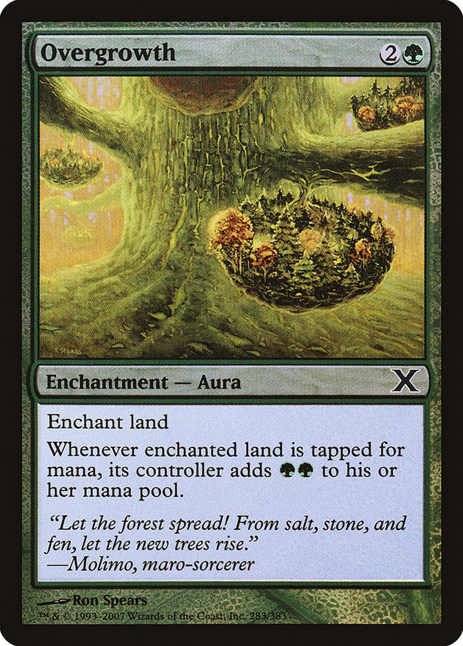 Overgrowth (Premium Foil) [Tenth Edition] | Good Games Cannington