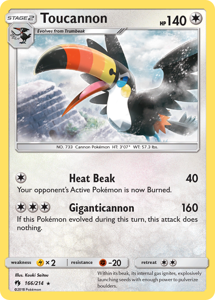 Toucannon (166/214) [Sun & Moon: Lost Thunder] | Good Games Cannington