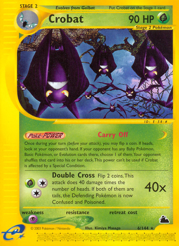 Crobat (6/144) [Skyridge] | Good Games Cannington
