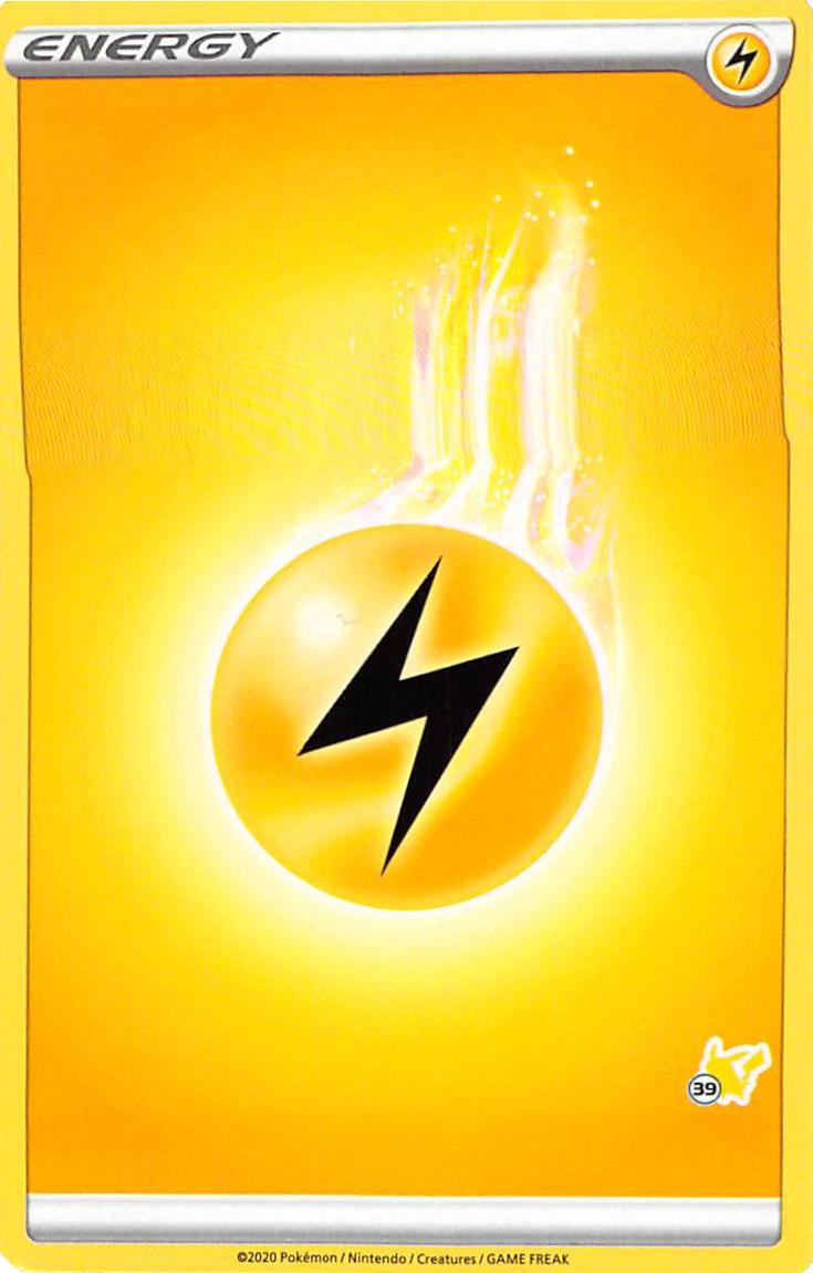Lightning Energy (Pikachu Stamp #39) [Battle Academy 2022] | Good Games Cannington