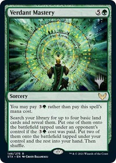 Verdant Mastery (Promo Pack) [Strixhaven: School of Mages Promos] | Good Games Cannington