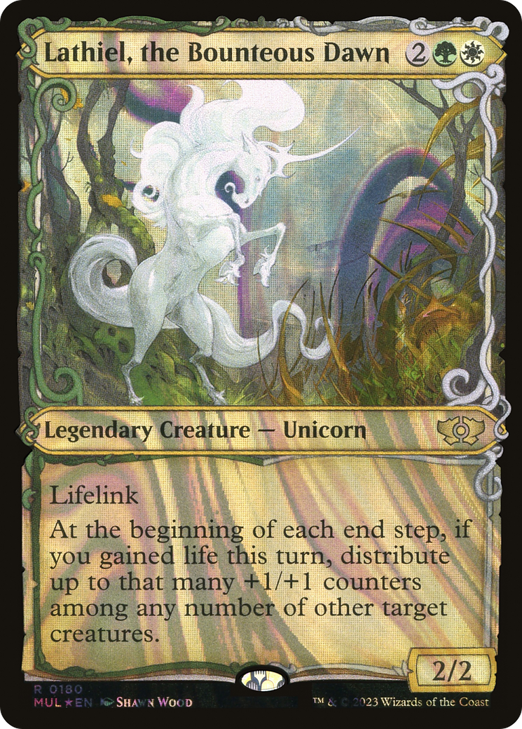 Lathiel, the Bounteous Dawn (Halo Foil) [Multiverse Legends] | Good Games Cannington