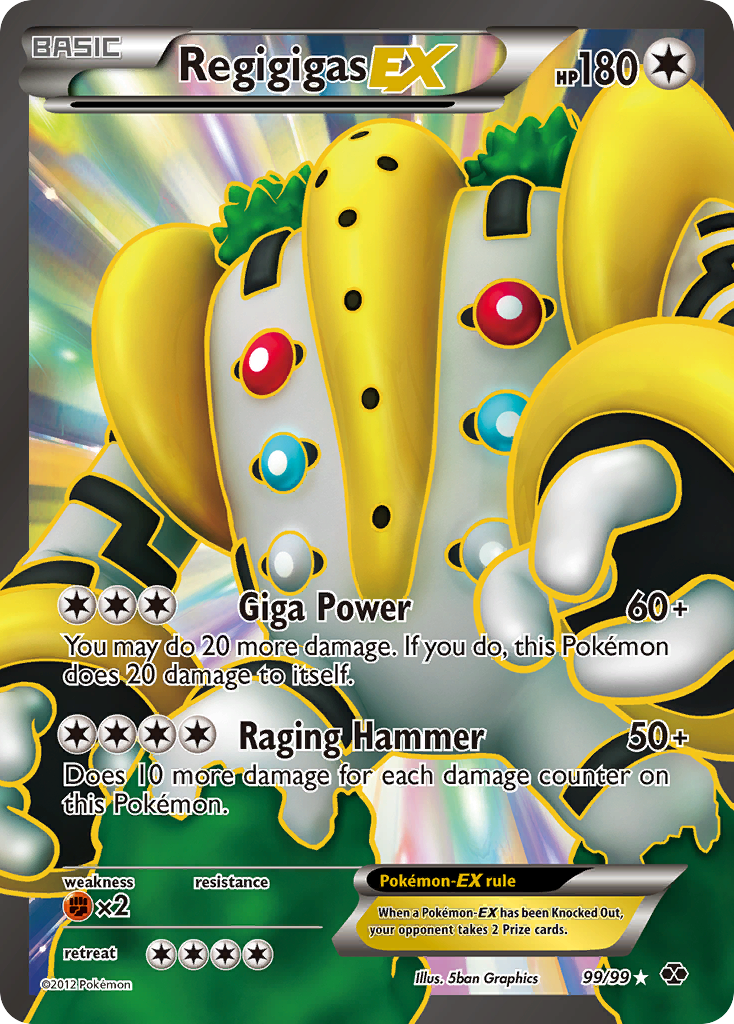 Regigigas EX (99/99) [Black & White: Next Destinies] | Good Games Cannington