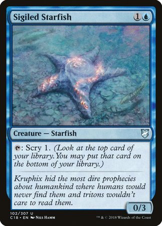 Sigiled Starfish [Commander 2018] | Good Games Cannington