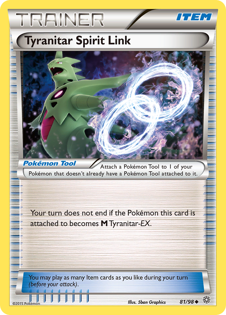 Tyranitar Spirit Link (81/98) [XY: Ancient Origins] | Good Games Cannington
