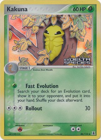 Kakuna (46/113) (Stamped) [EX: Delta Species] | Good Games Cannington