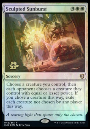 Sculpted Sunburst [Commander Legends: Battle for Baldur's Gate Prerelease Promos] | Good Games Cannington