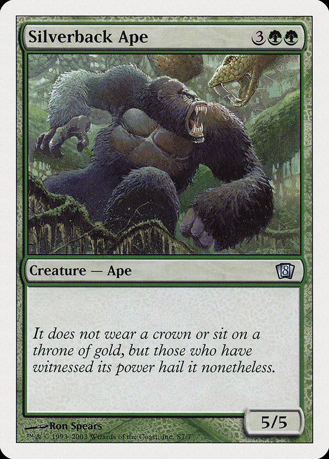 Silverback Ape [Eighth Edition] | Good Games Cannington