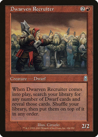 Dwarven Recruiter [Odyssey] | Good Games Cannington