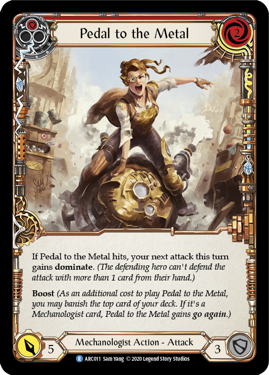 Pedal to the Metal (Red) [U-ARC011] Unlimited Rainbow Foil | Good Games Cannington