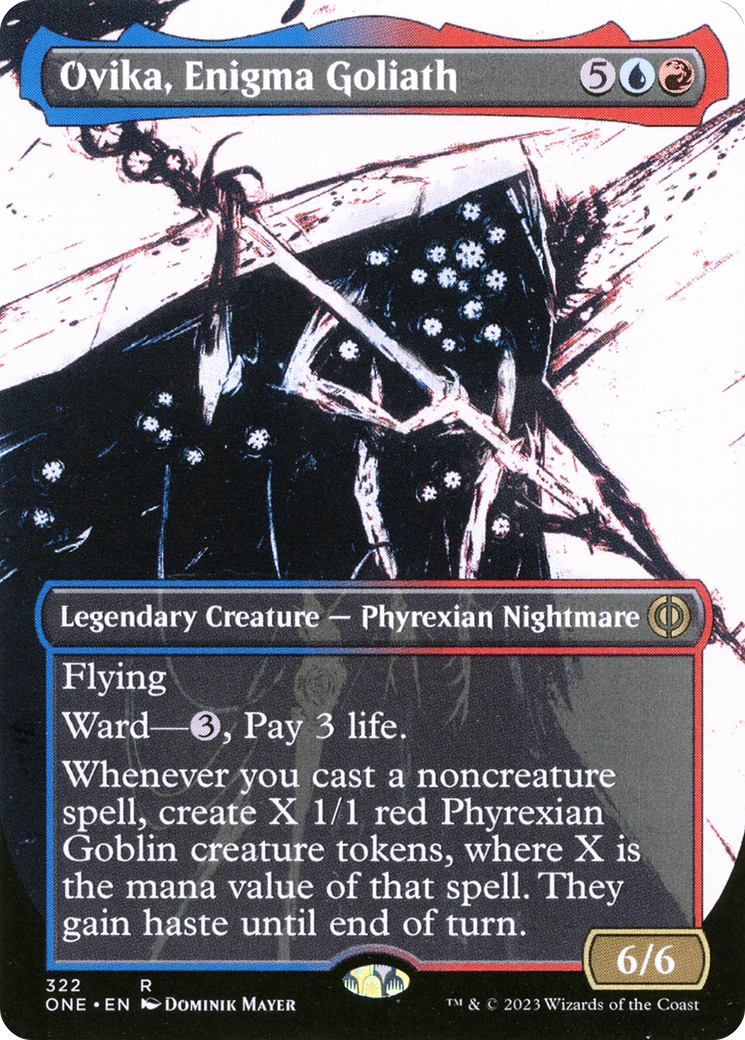 Ovika, Enigma Goliath (Borderless Ichor) [Phyrexia: All Will Be One] | Good Games Cannington