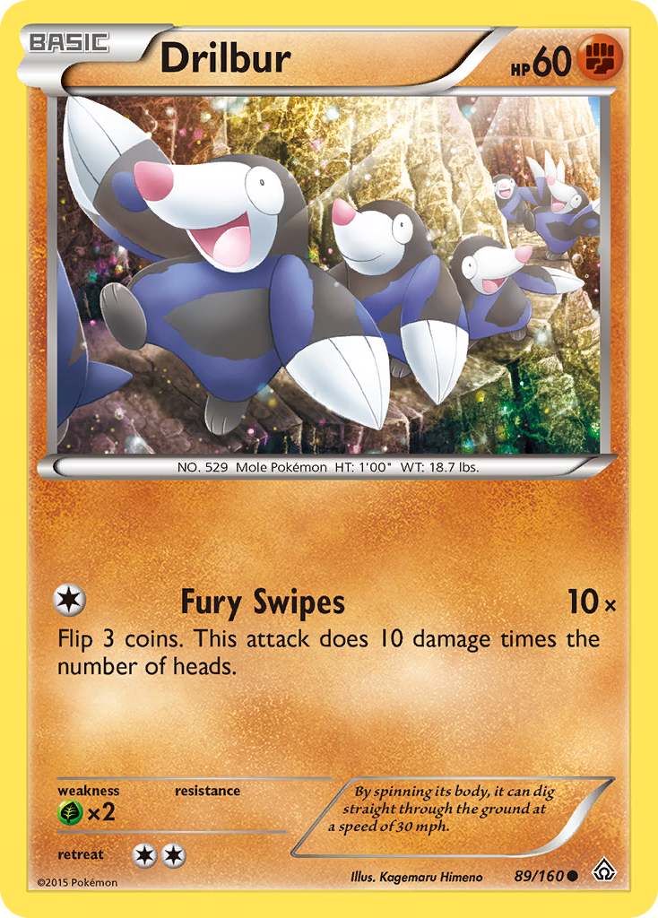 Drilbur (89/160) [XY: Primal Clash] | Good Games Cannington