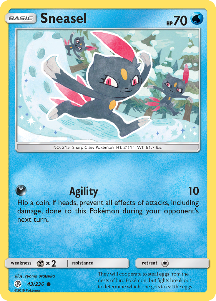 Sneasel (43/236) [Sun & Moon: Cosmic Eclipse] | Good Games Cannington