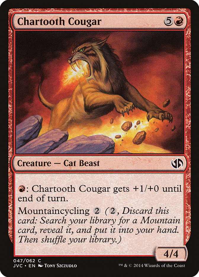 Chartooth Cougar [Duel Decks Anthology] | Good Games Cannington