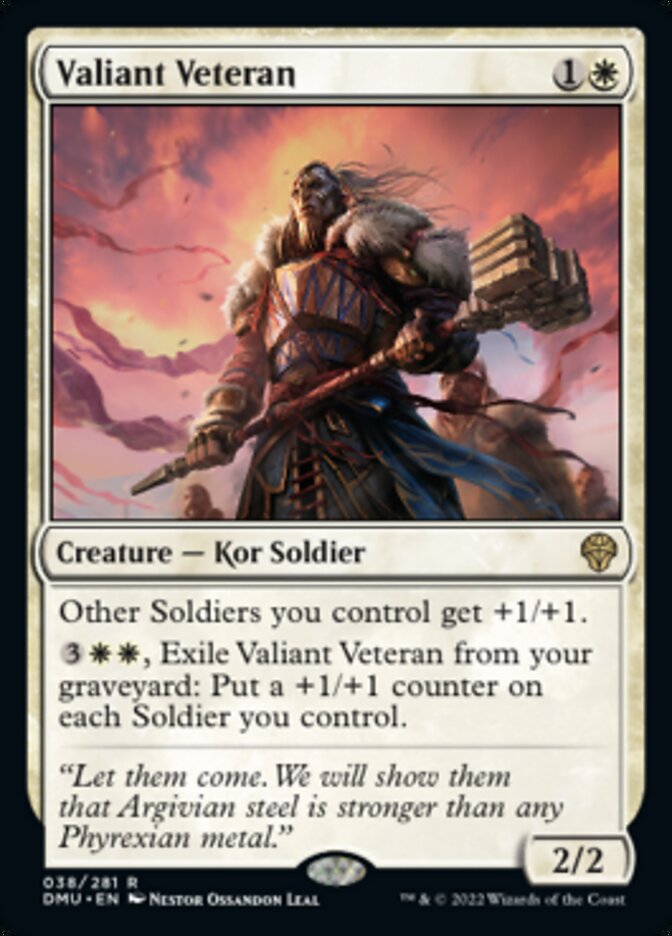 Valiant Veteran [Dominaria United] | Good Games Cannington