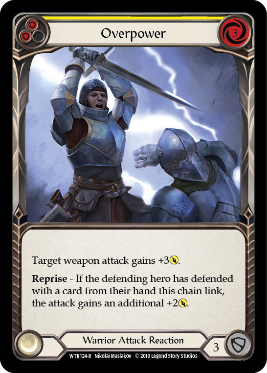 Overpower (Yellow) [WTR124-R] Alpha Print Normal | Good Games Cannington