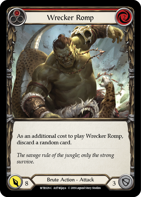 Wrecker Romp (Red) [WTR029-C] Alpha Print Rainbow Foil | Good Games Cannington