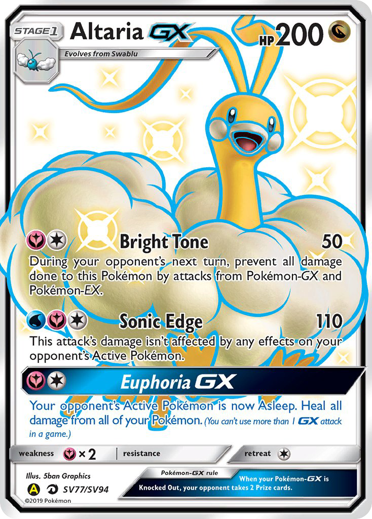 Altaria GX (SV77/SV94) [Sun & Moon: Hidden Fates - Shiny Vault] | Good Games Cannington