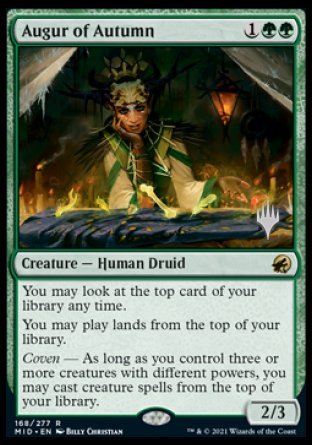 Augur of Autumn (Promo Pack) [Innistrad: Midnight Hunt Promos] | Good Games Cannington