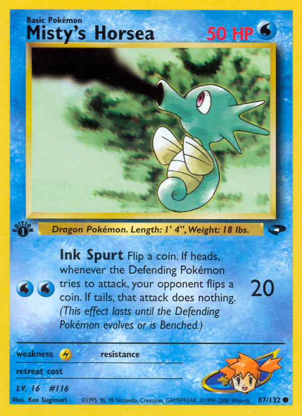 Misty's Horsea (87/132) [Gym Challenge 1st Edition] | Good Games Cannington