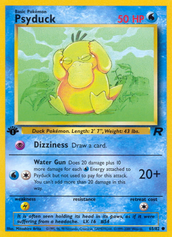 Psyduck (65/82) [Team Rocket 1st Edition] | Good Games Cannington
