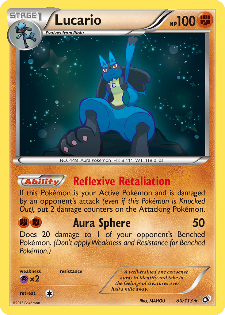 Lucario (80/113) [Black & White: Legendary Treasures] | Good Games Cannington