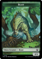 Thopter // Beast Double-Sided Token [March of the Machine Commander Tokens] | Good Games Cannington