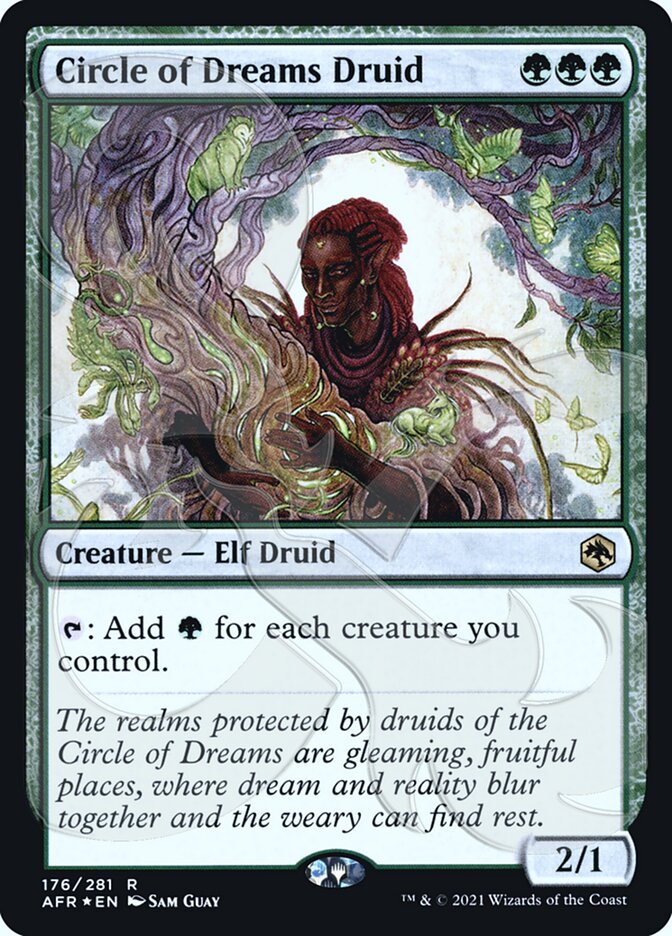 Circle of Dreams Druid (Ampersand Promo) [Dungeons & Dragons: Adventures in the Forgotten Realms Promos] | Good Games Cannington