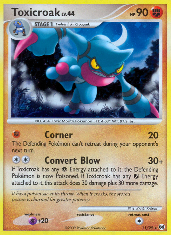 Toxicroak (11/99) [Platinum: Arceus] | Good Games Cannington