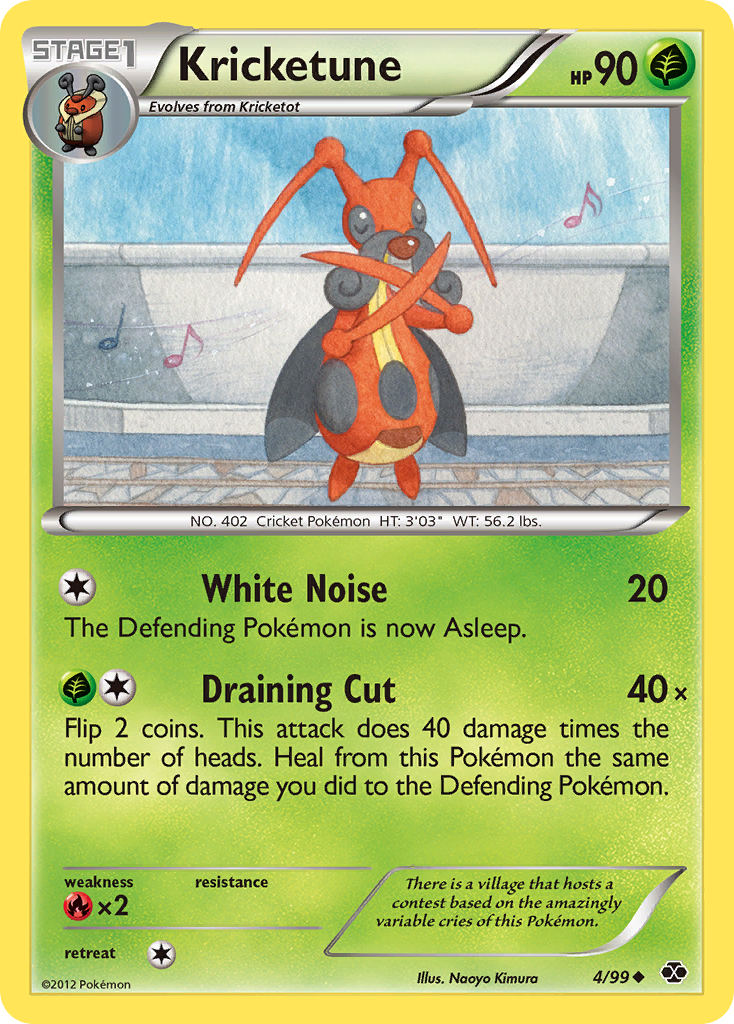 Kricketune (4/99) [Black & White: Next Destinies] | Good Games Cannington