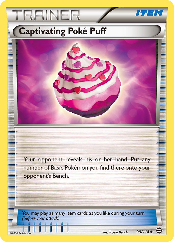 Captivating Poke Puff (99/114) [XY: Steam Siege] | Good Games Cannington