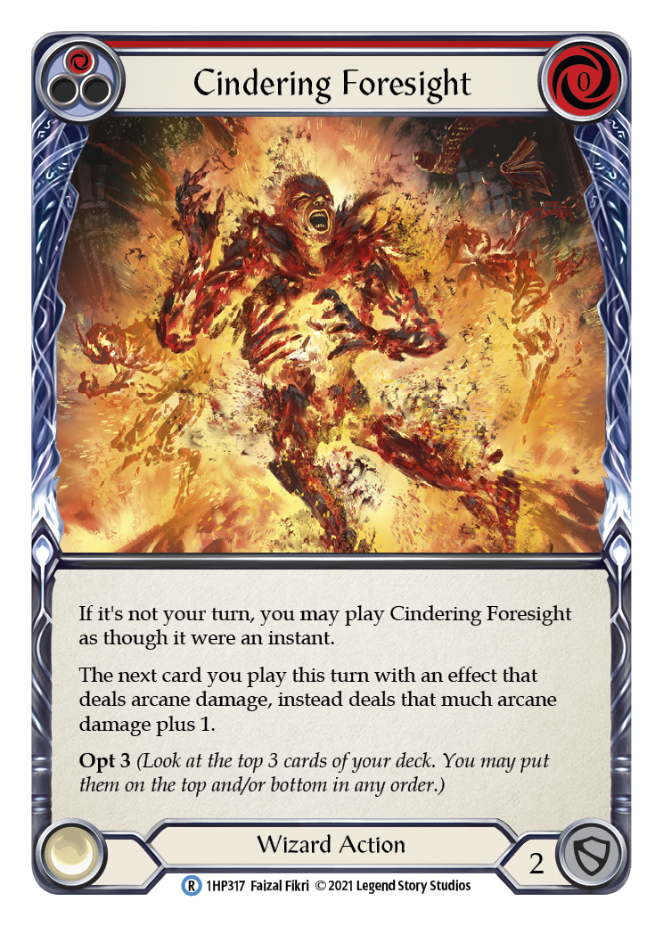 Cindering Foresight (Red) [1HP317] | Good Games Cannington