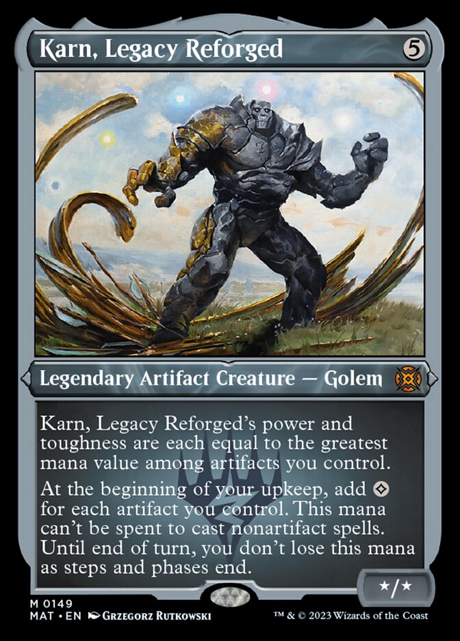 Karn, Legacy Reforged (Foil Etched) [March of the Machine: The Aftermath] | Good Games Cannington