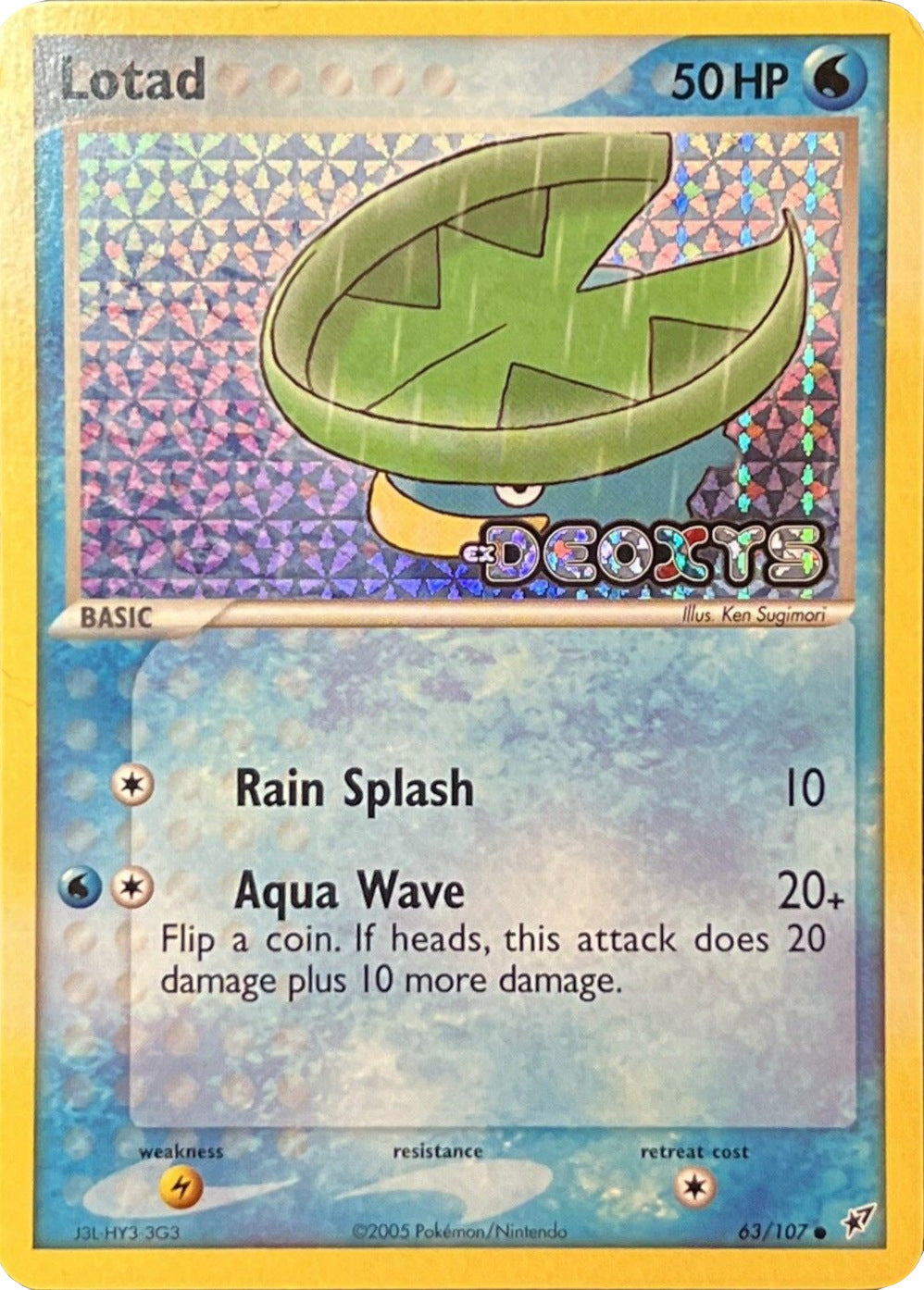 Lotad (63/107) (Stamped) [EX: Deoxys] | Good Games Cannington