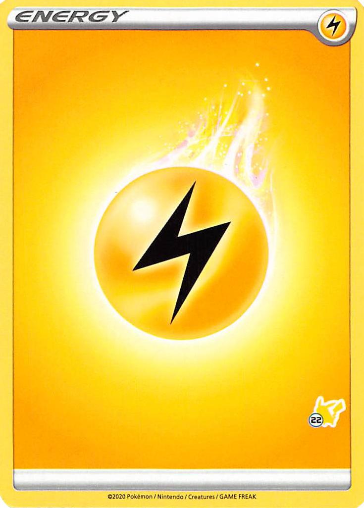 Lightning Energy (Pikachu Stamp #22) [Battle Academy 2022] | Good Games Cannington
