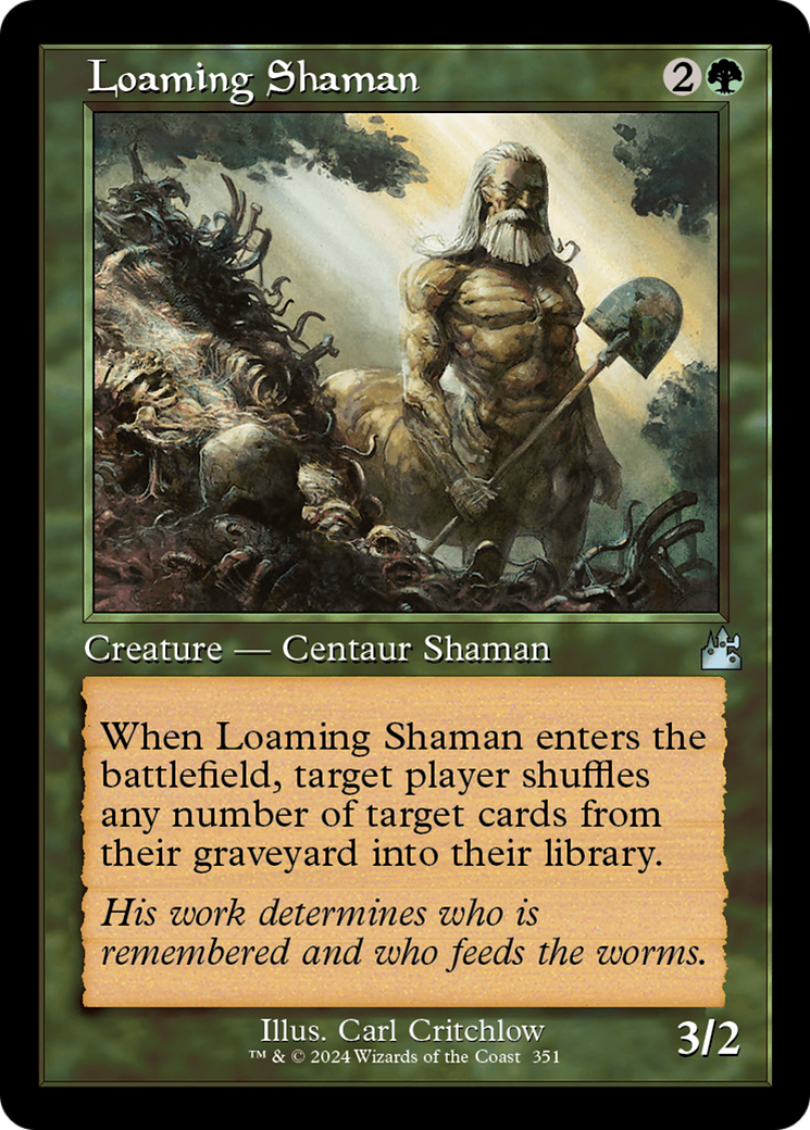 Loaming Shaman (Retro Frame) [Ravnica Remastered] | Good Games Cannington