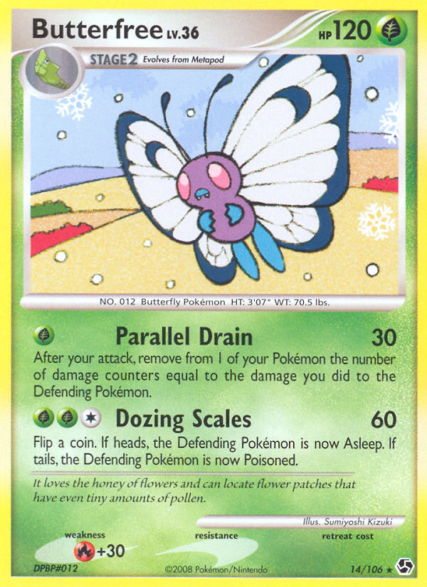 Butterfree (14/106) [Diamond & Pearl: Great Encounters] | Good Games Cannington