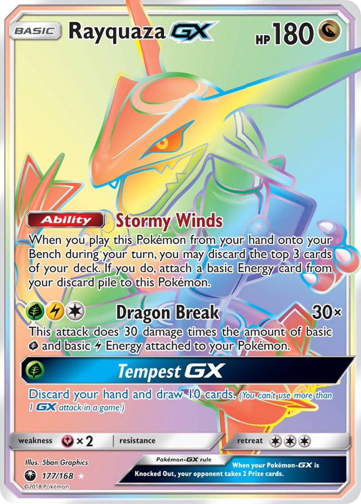 Rayquaza GX (177/168) [Sun & Moon: Celestial Storm] | Good Games Cannington