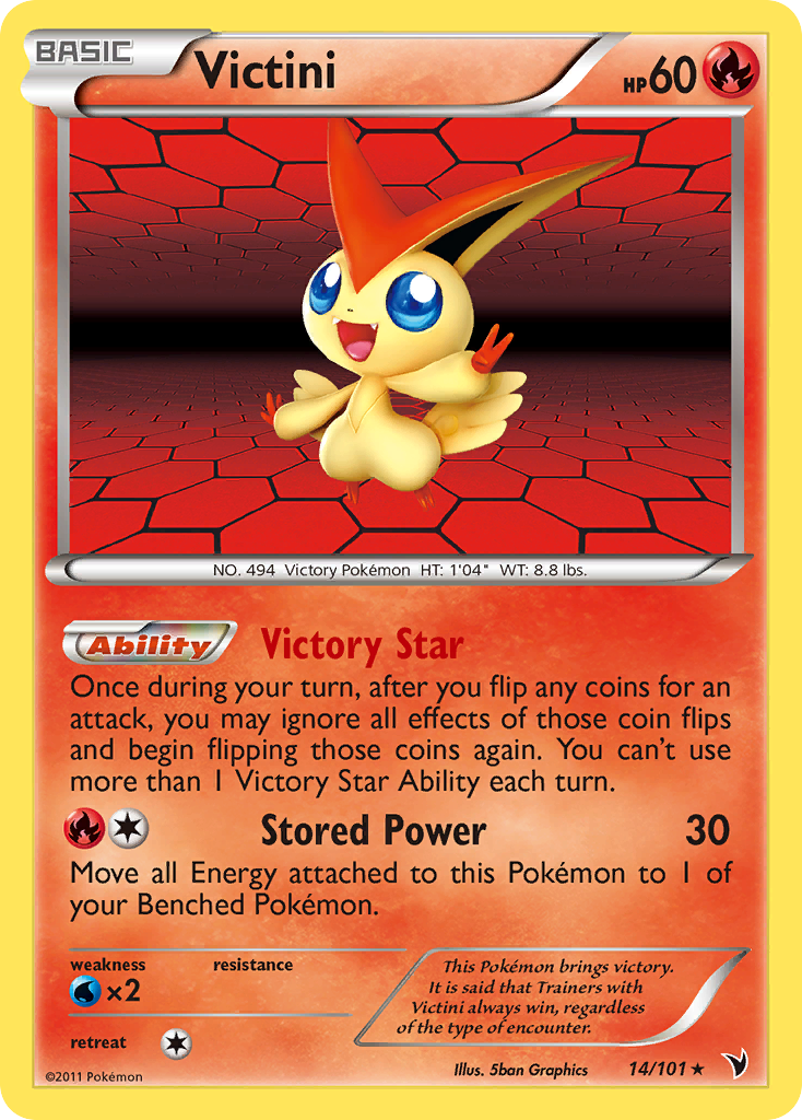 Victini (14/101) [Black & White: Noble Victories] | Good Games Cannington