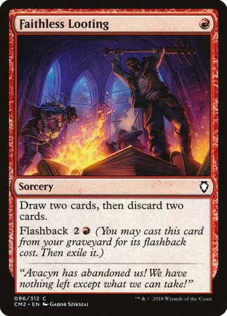 Faithless Looting [Commander Anthology Volume II] | Good Games Cannington