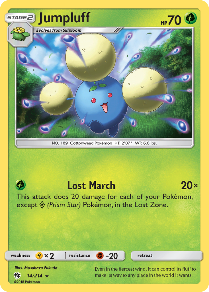 Jumpluff (14/214) [Sun & Moon: Lost Thunder] | Good Games Cannington