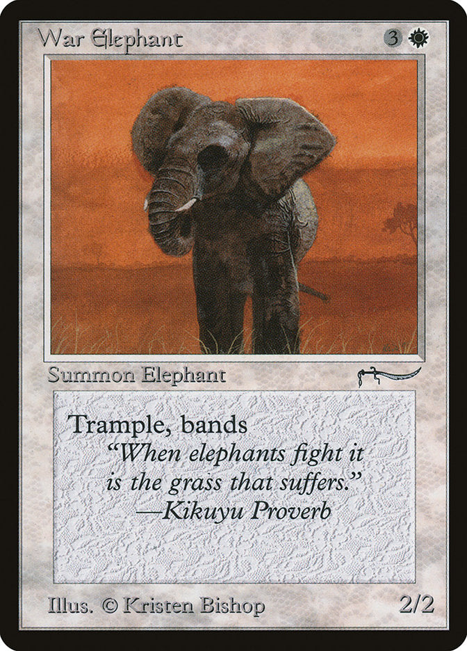 War Elephant (Dark Mana Cost) [Arabian Nights] | Good Games Cannington