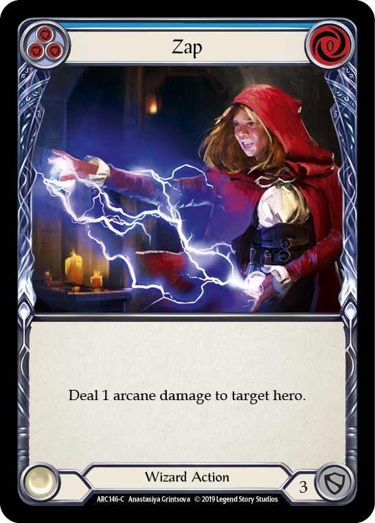 Zap (Blue) [ARC146-C] 1st Edition Normal | Good Games Cannington