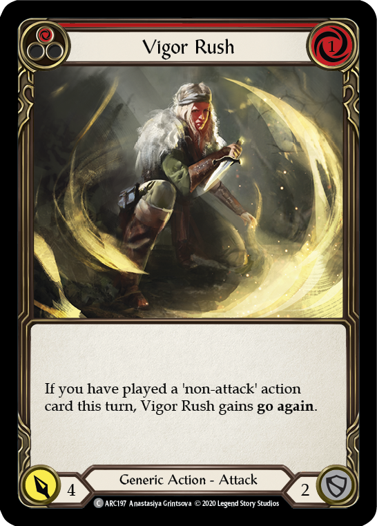 Vigor Rush (Red) [U-ARC197] Unlimited Normal | Good Games Cannington
