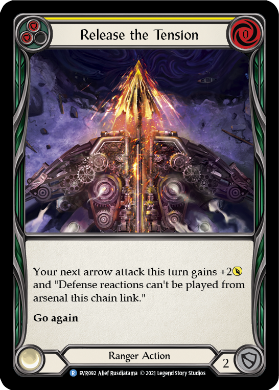 Release the Tension (Yellow) [EVR092] (Everfest)  1st Edition Rainbow Foil | Good Games Cannington