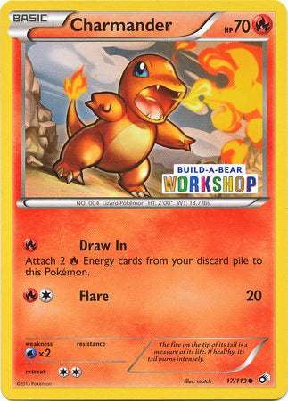 Charmander (17/113) (Build A Bear Workshop Exclusive) [Black & White: Legendary Treasures] | Good Games Cannington